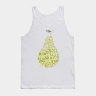 Typographic pear Tank Top